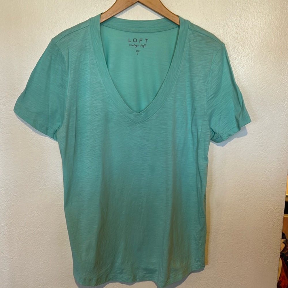 Vintage Loft soft aqua t shirt